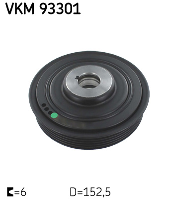 SKF VKM 93301 Főtengely ékszíjtárcsa